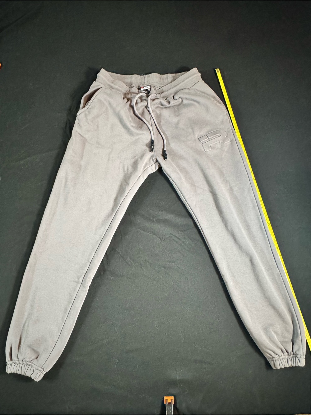Iron Rebel Embroidered Logo Gray Jogger Sweatpants